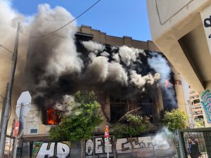 Δήλωση Δημάρχου Πειραιά Γιάννη Μώραλη για τη φωτιά στο  κτήριο επί της Ομηρίδου Σκυλίτση