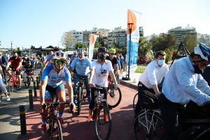 Ποδηλατοβόλτα στον Πειραιά δίπλα στη θάλασσα  για την Παγκόσμια Ημέρα Ποδηλάτου