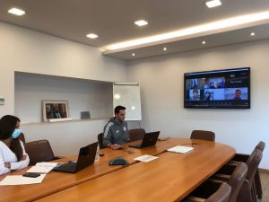 Διαδικτυακή συνάντηση Δημάρχου Πειραιά Γιάννη Μώραλη  με τον Δήμαρχο του Ροζάριο της Αργεντινής Pablo Javkin 