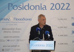 Χαιρετισμός Δημάρχου Πειραιά Γιάννη Μώραλη στη Συνέντευξη Τύπου για τα Ποσειδώνια 2022