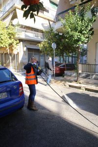 Επιχείρηση καθαριότητας στην Παλαιά Κοκκινιά από τον Δήμο Πειραιά